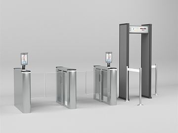 金屬探測(cè)門SU模型——安檢設(shè)備的數(shù)字化應(yīng)用